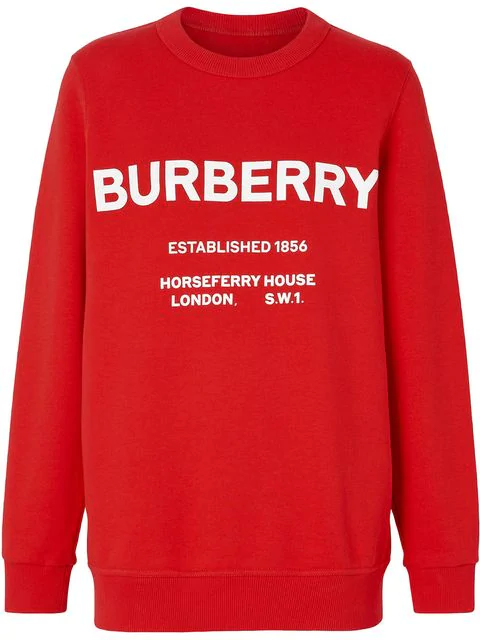 red burberry sweatshirt