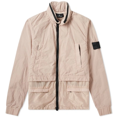 Stone Island Shadow Project Naslan Light Double Layer Jacket In Pink