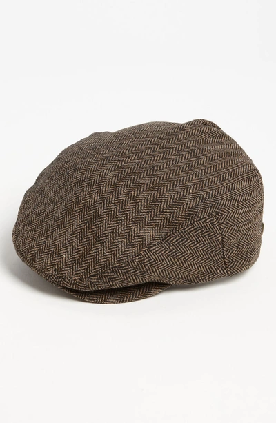 BRIXTON HOOLIGAN DRIVING CAP - BROWN
