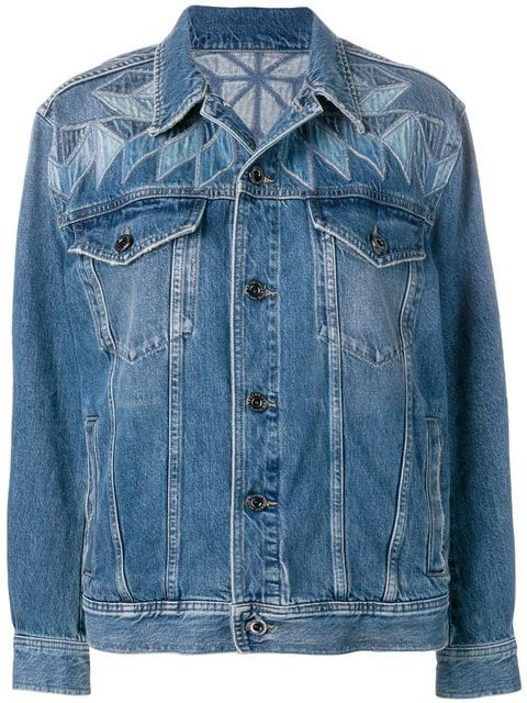 black and gold denim jacket