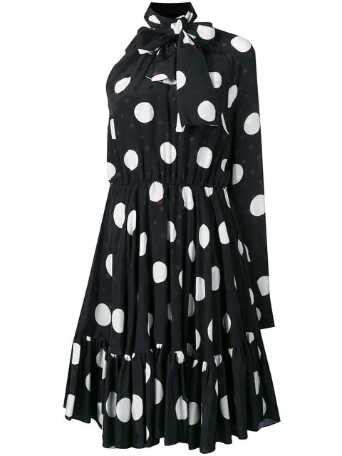 msgm polka dot dress