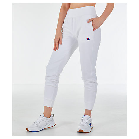 womens white jogger sweatpants