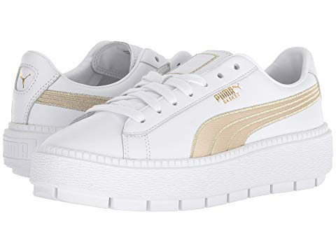 puma white metallic gold