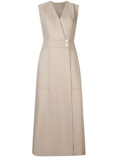 C&m Faith Midi Dress In Brown