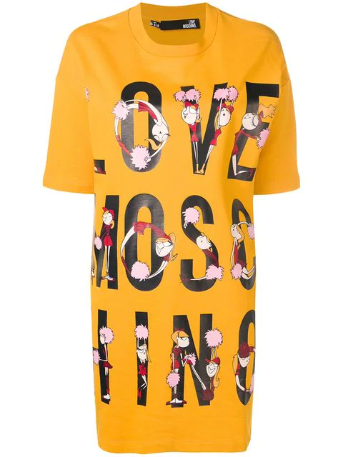 love moschino t shirt kleid