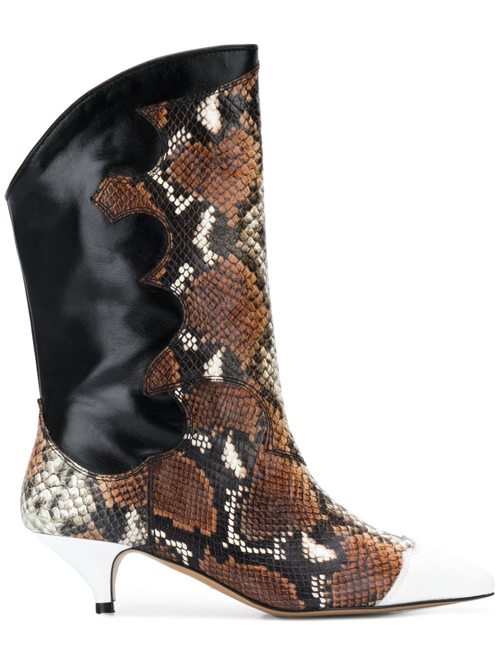 ganni snake boots