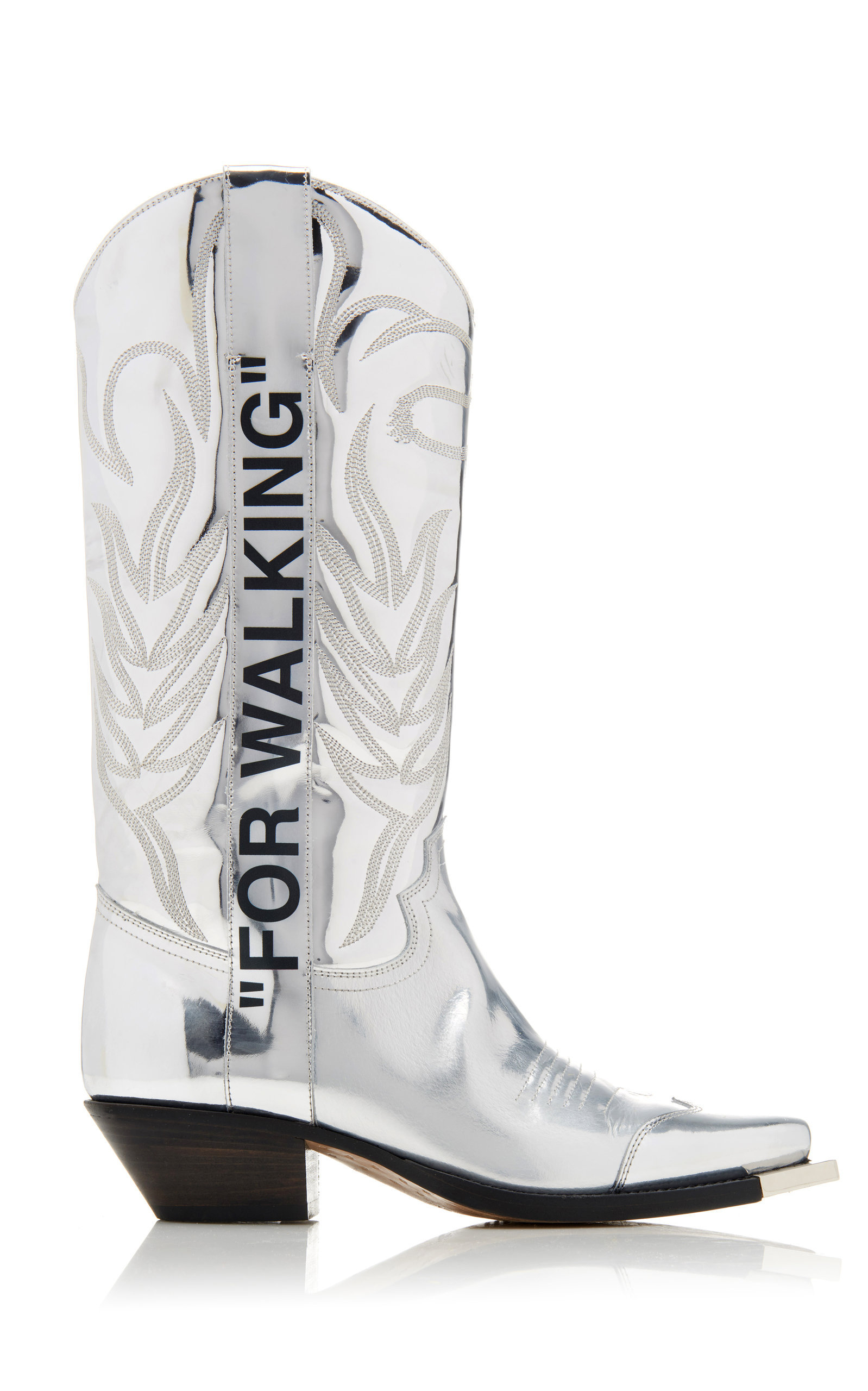 cowboy boots silver