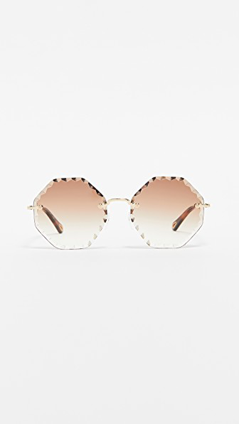 chloe scalloped sunglasses