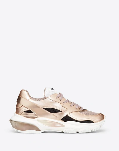 Valentino Garavani Vltn Metallic Low-top Bounce Sneaker In Gold