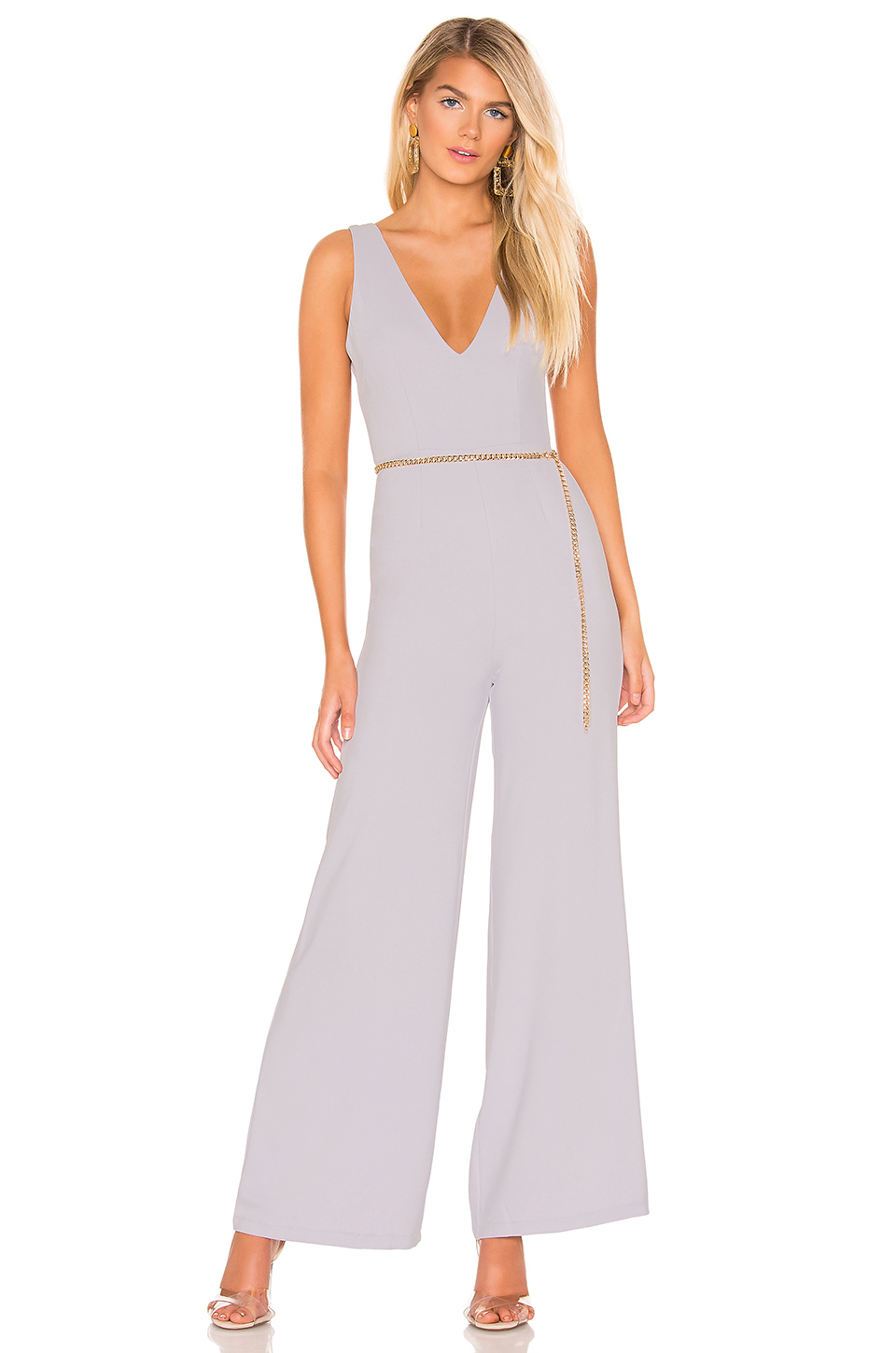 dusty blue jumpsuit