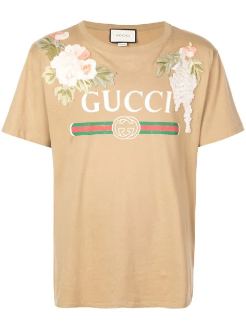 brown gucci shirt