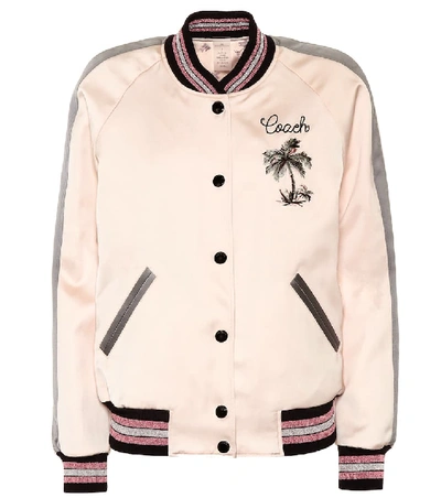 COACH REVERSIBLE SATIN BOMBER JACKET