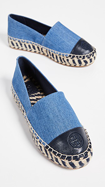 tory burch color block platform espadrille