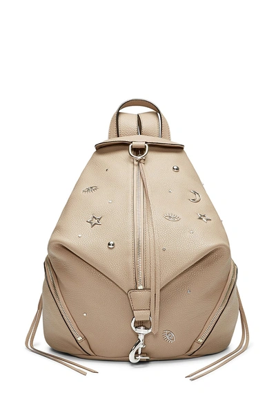 Shop Rebecca Minkoff Julian Backpack With Charms In Dark Cammeo