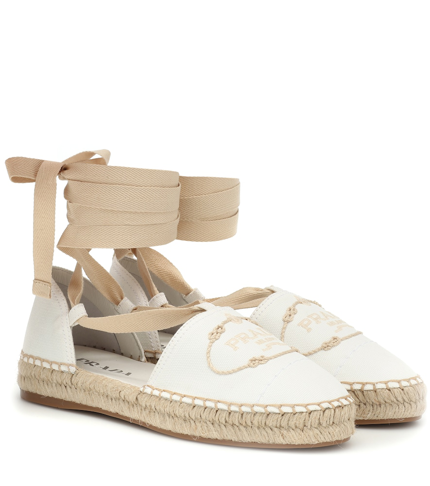 prada white espadrilles