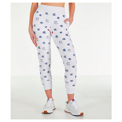 women's champion reverse weave allover print jogger pants