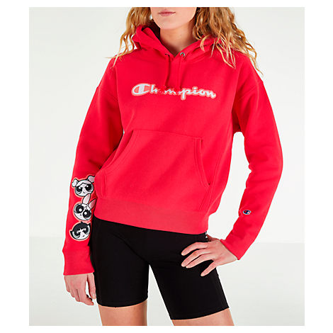 red womens champion hoodie