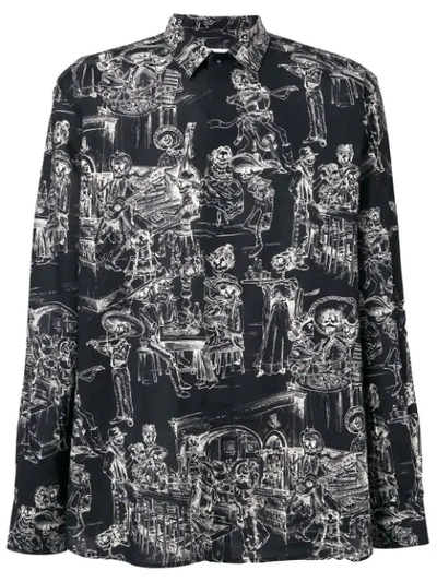 Saint laurent outlet mexican party shirt