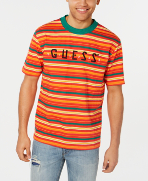 guess shirt orange
