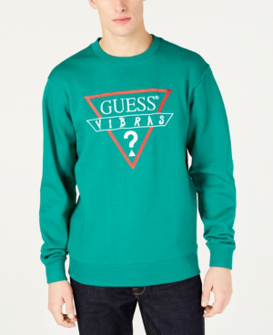 guess green sweatshirt