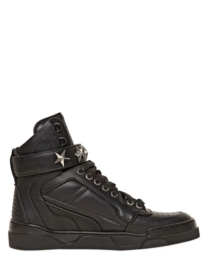 GIVENCHY Tyson Stars Leather High Top Sneakers