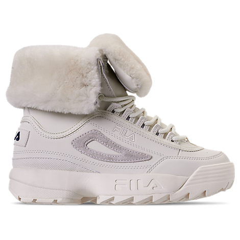 fila disruptor shearling athletic shoe