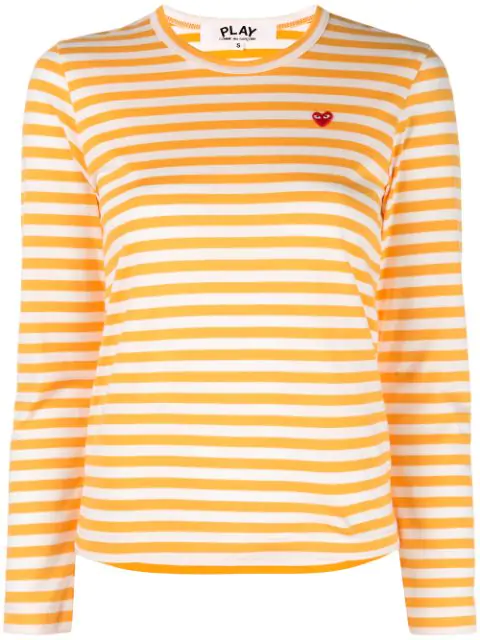 yellow comme des garcons t shirt