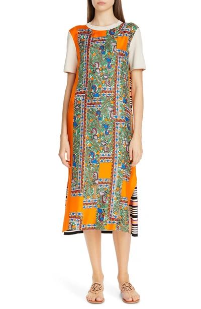 Tory burch silk front sweater dress new arrivals
