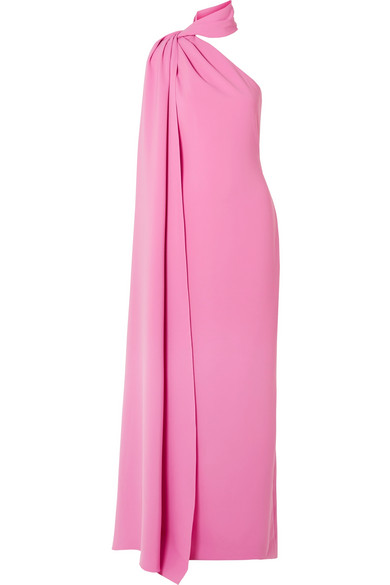 brandon maxwell one shoulder dress