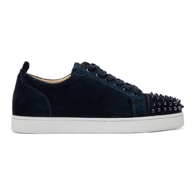 Louboutin navy suede sale