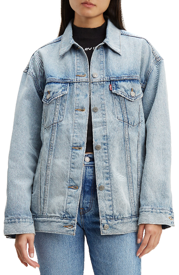 levi's baggy trucker denim jacket