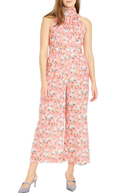 floral high neck jumpsuit