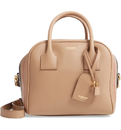BURBERRY SMALL LEATHER CUBE BAG