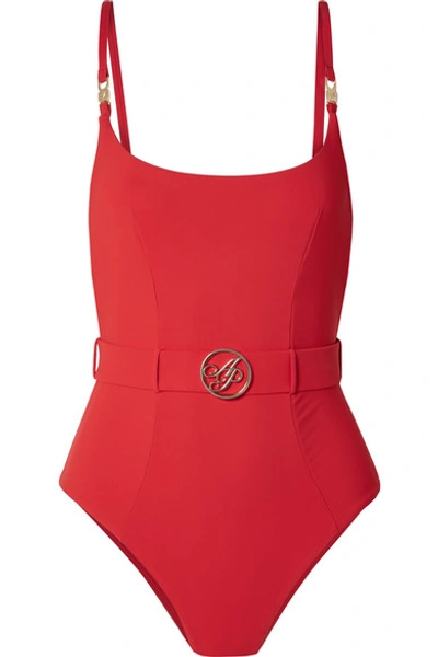 AGENT PROVOCATEUR LAURELLA BELTED SWIMSUIT
