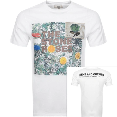 KENT AND CURWEN X THE STONE ROSES T SHIRT WHITE