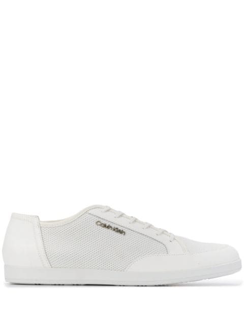 calvin klein silver sneakers