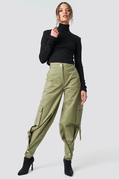 IVANA SANTACRUZ X NA-KD CARGO PANTS - GREEN
