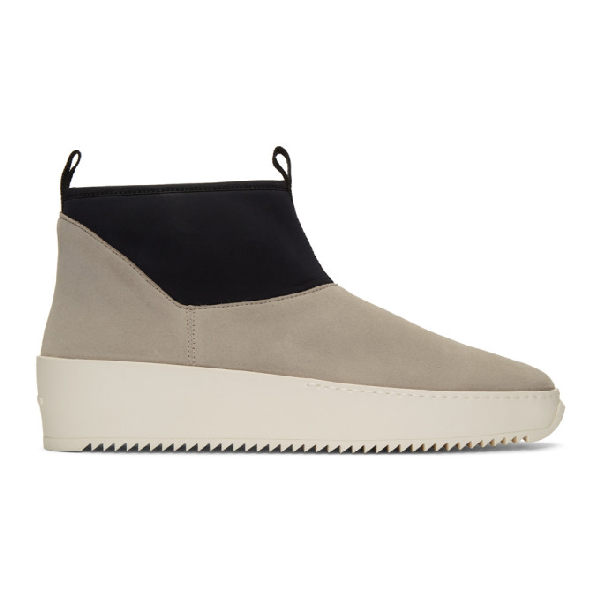 sherpa chelsea boots