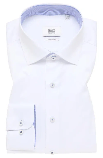 1863 BY ETERNA 1863 BY ETERNA LUXURY MODERN FIT NON-IRON DRESS SHIRT