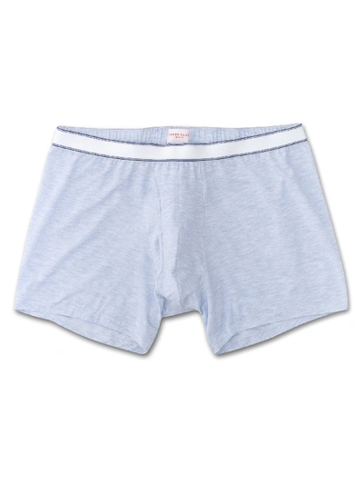 DEREK ROSE DEREK ROSE MEN'S TRUNKS ETHAN MICRO MODAL STRETCH LIGHT BLUE MARL