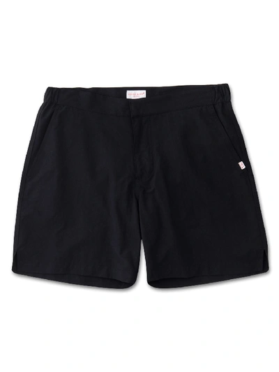 DEREK ROSE DEREK ROSE MEN'S MODERN FIT SWIM SHORTS ARUBA BLACK