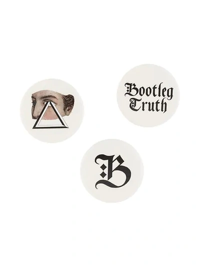 UNDERCOVER UNDERCOVER BOOTLEG TRUTH BROOCH - MULTICOLOUR