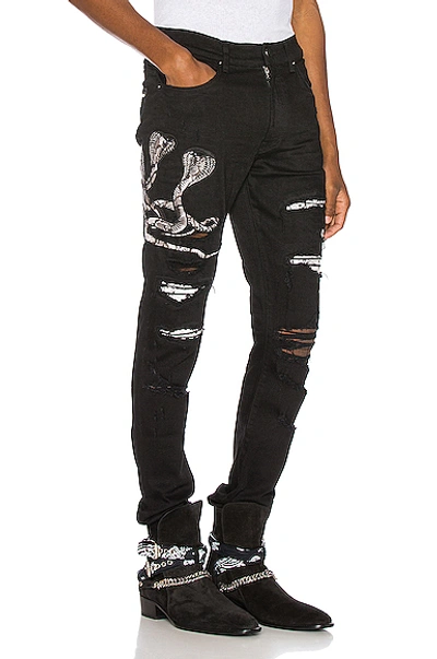 AMIRI Snake Patch Jean
