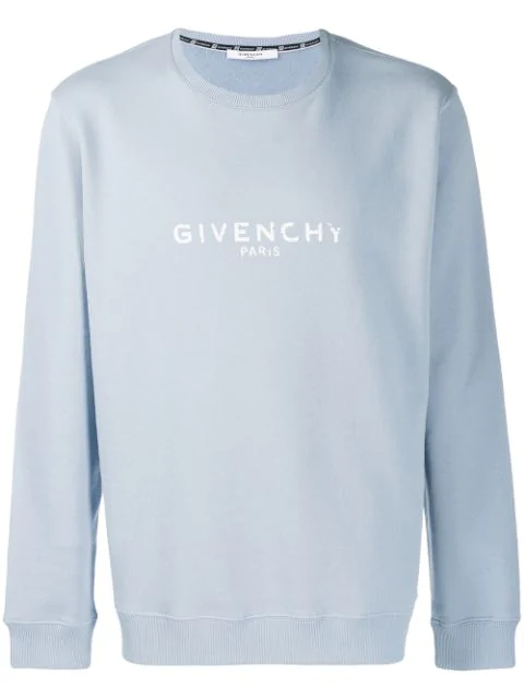 pale blue sweatshirt