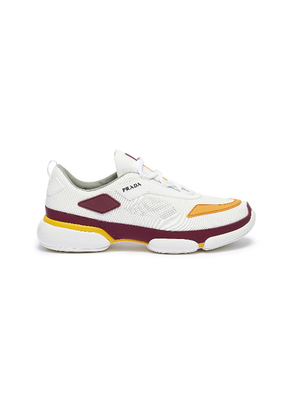 maroon prada sneakers