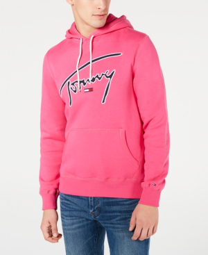 tommy hilfiger pink sweatshirt mens