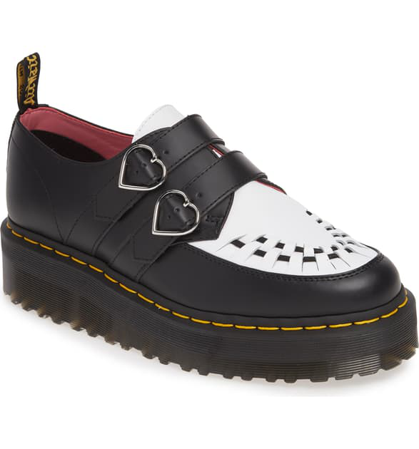 dr martens platform loafers