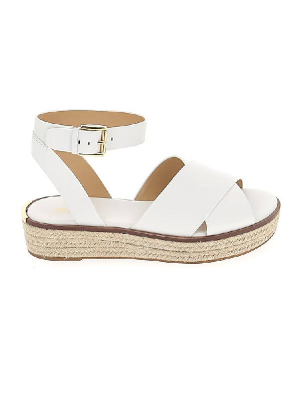 michael kors white slippers