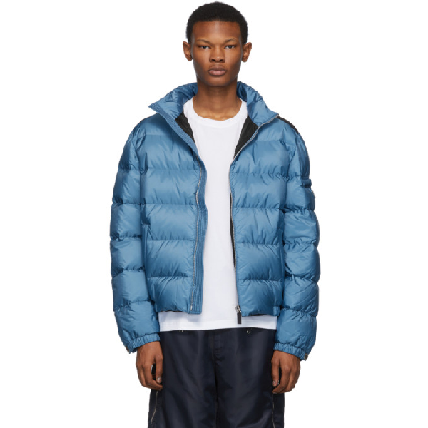 blue prada puffer jacket