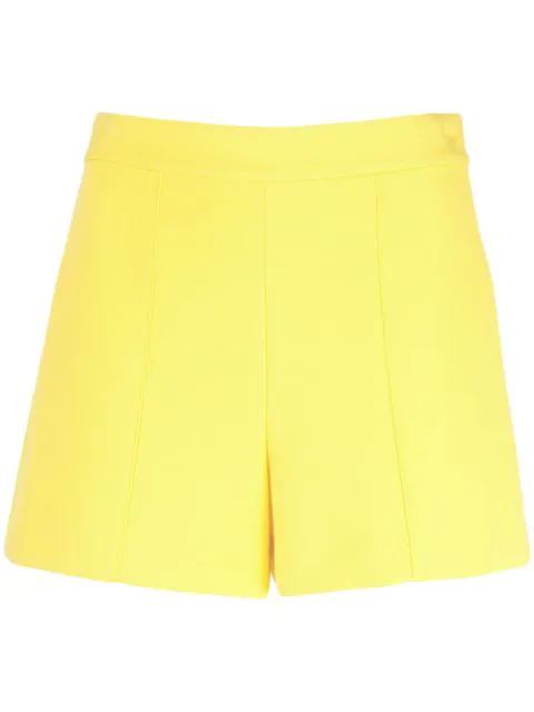 yellow high waisted shorts